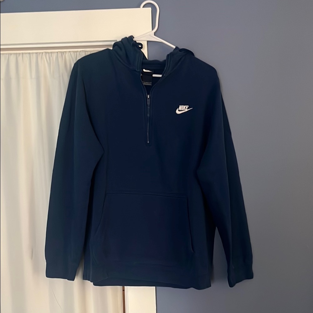 Nike Dark Blue Pullover Hoodie half zip